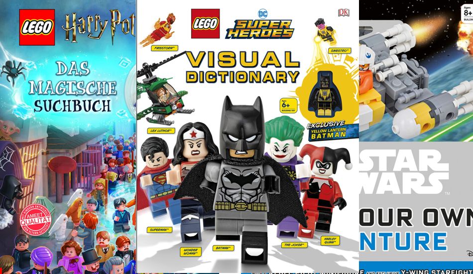 Grandes descuentos en libros de LEGO: DC Super Heroes, Harry Potter y Star Wars