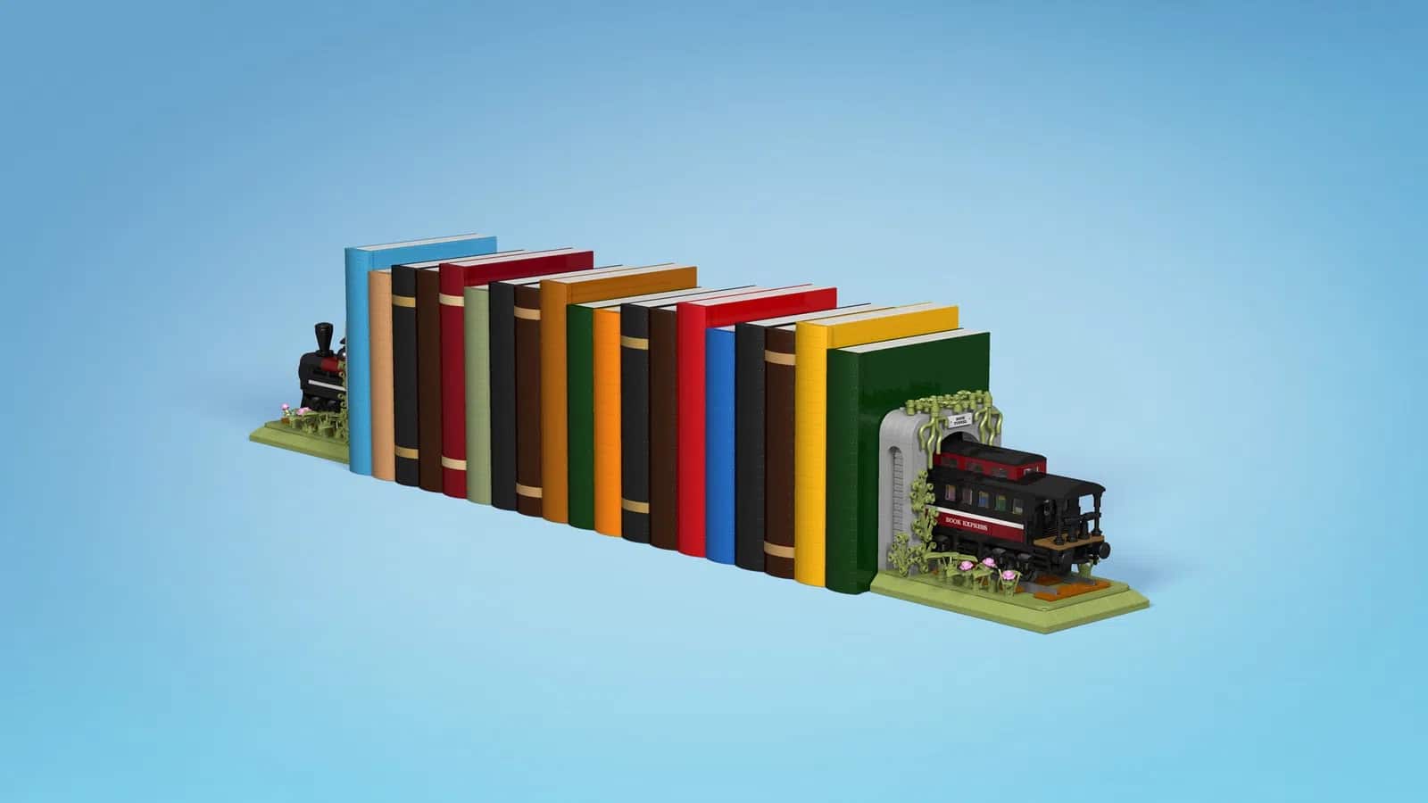 LEGO Ideas: Train Bookends se cuela entre tanto castillo con 10K