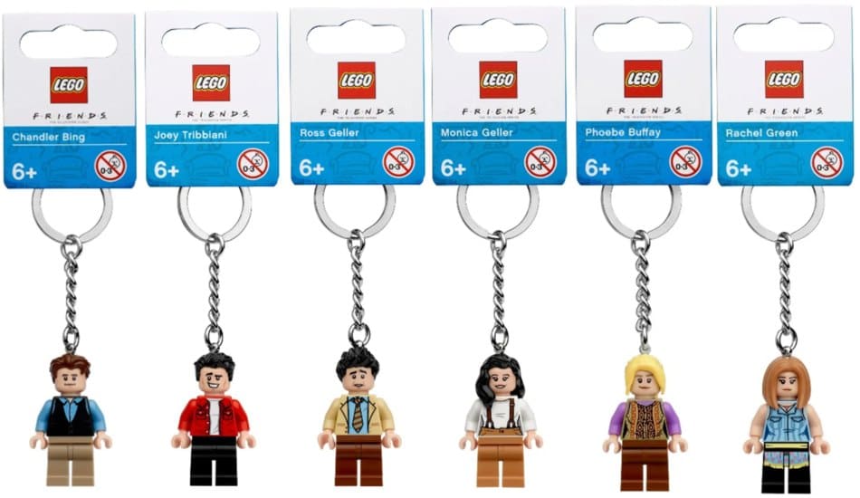 Llaveros de las minifiguras de la serie Friends ya a la venta