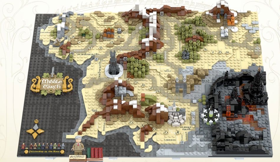 Un mapa de la Tierra Media