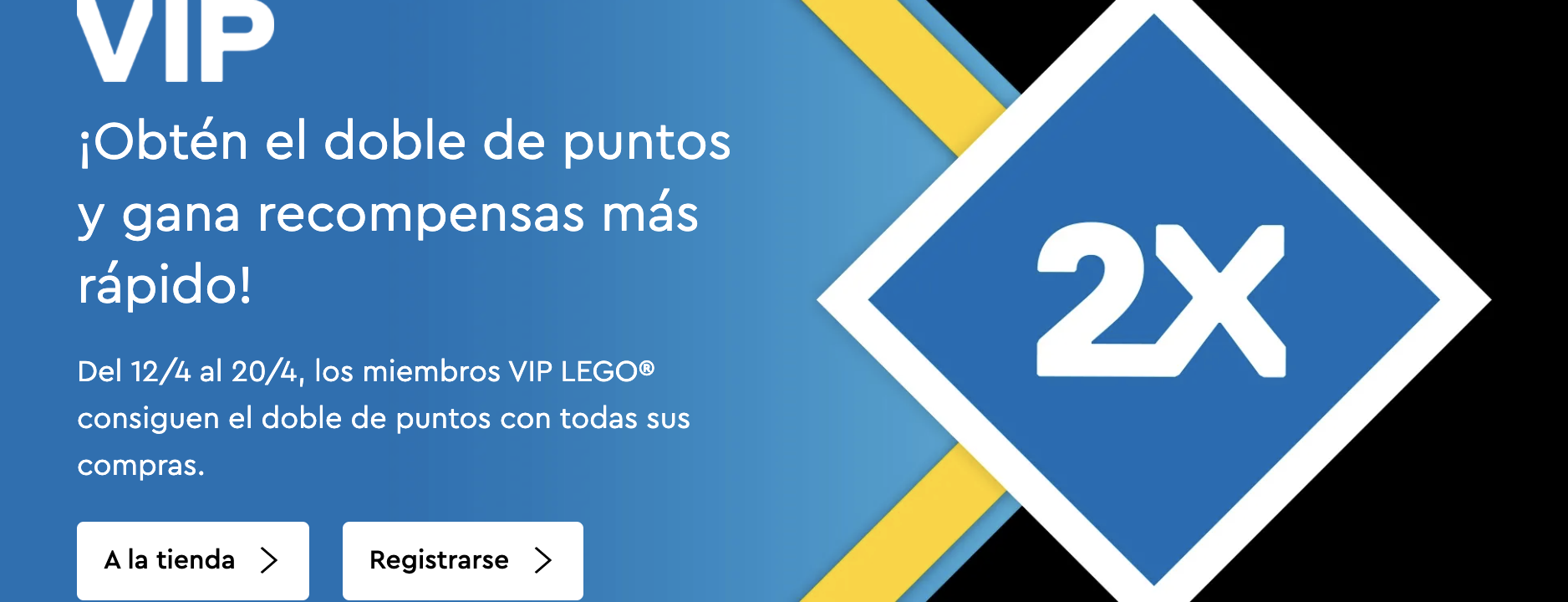 ¡Activada la promo: doble puntos VIP en la tienda online LEGO !