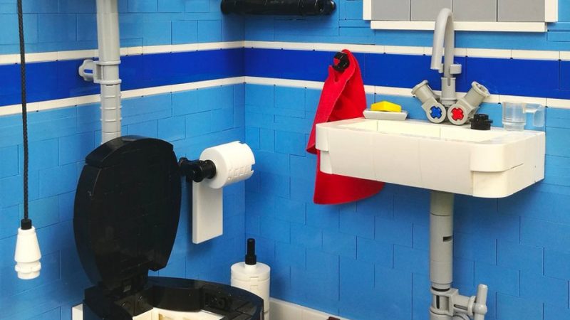 Ladrillos LEGO hasta en el water