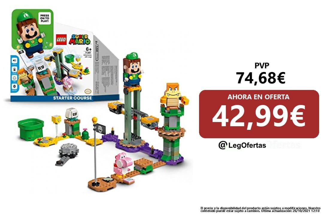 No te pierdas el 42% de descuento en LEGO Luigi Pack Inicial (71387)