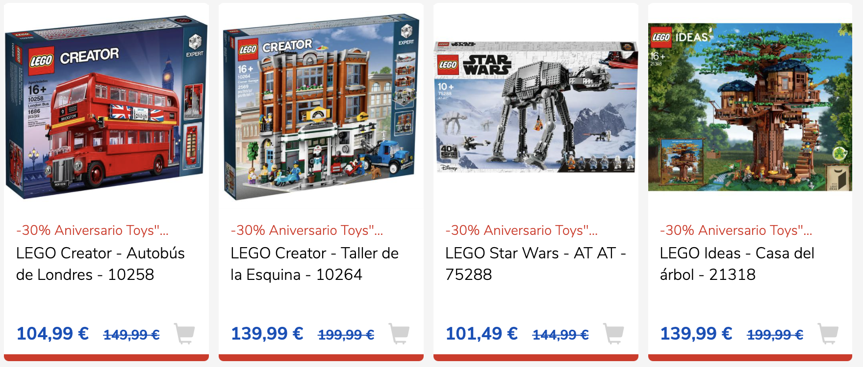 Aprovecha el -30%  en LEGO  de ToysRUs