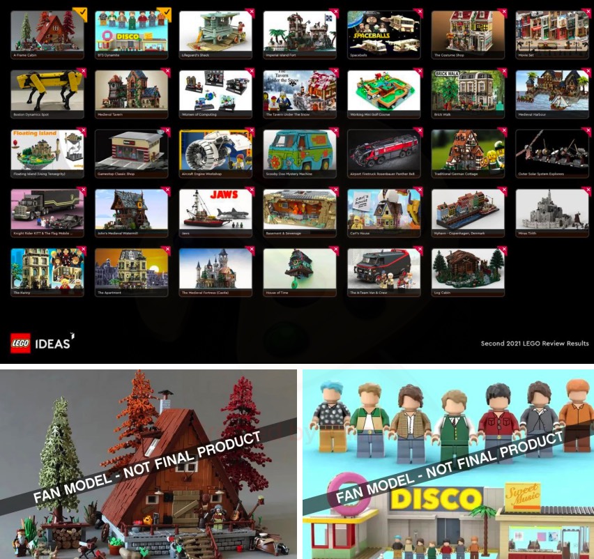 Resultados LEGO Ideas Reviews: A-Frame Cabin y BTS’ Dynamite