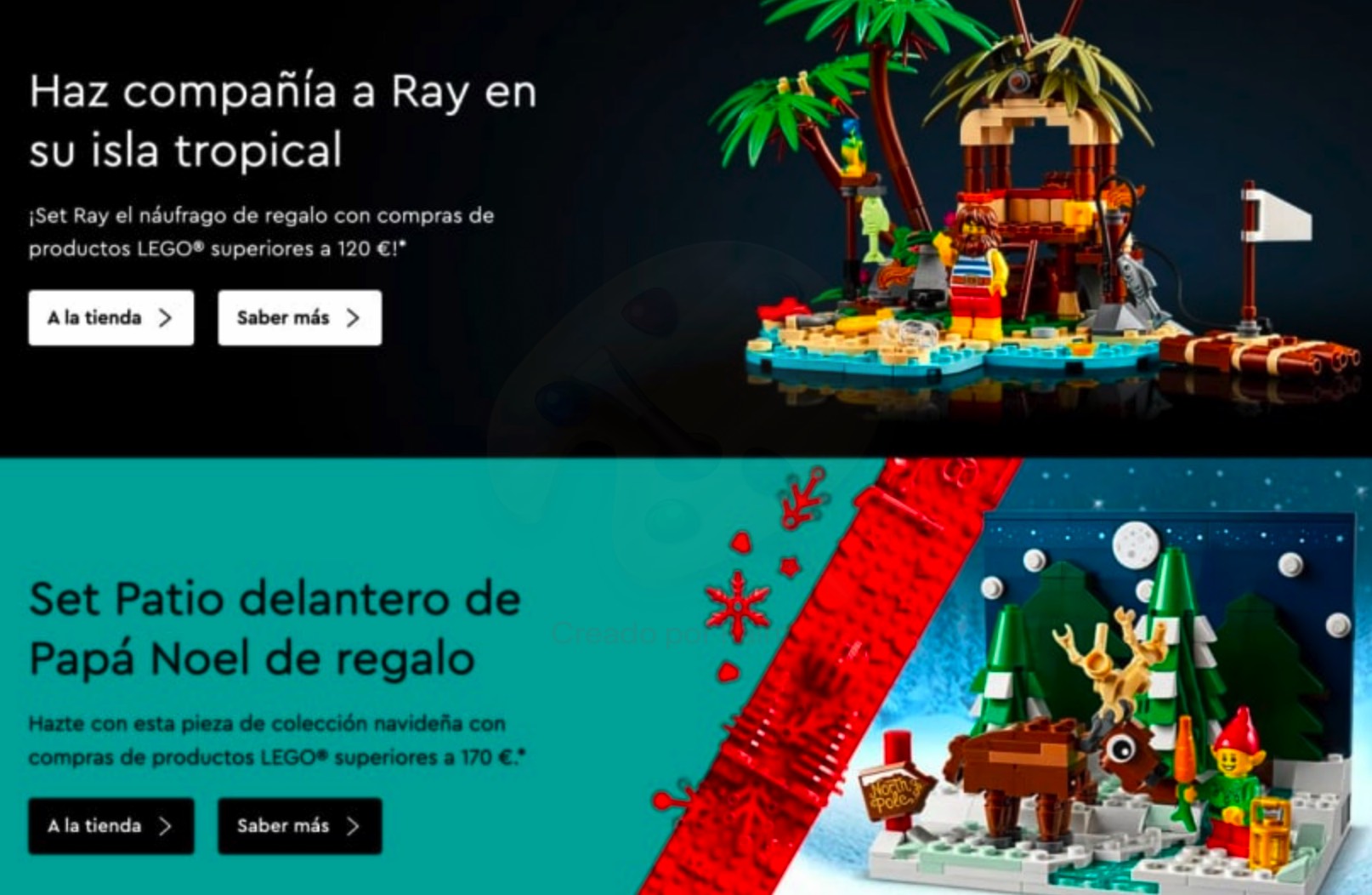LEGO GWP Ray the Castaway (40566): ejemplo de regalo por compra en la LEGO Store