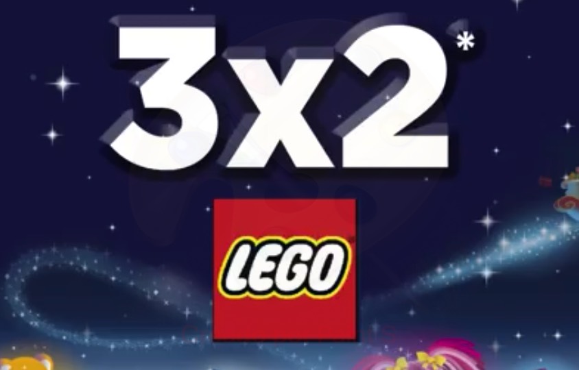 Vuelve 3×2 en ElCorteInglés en LEGO (17-19Oct)