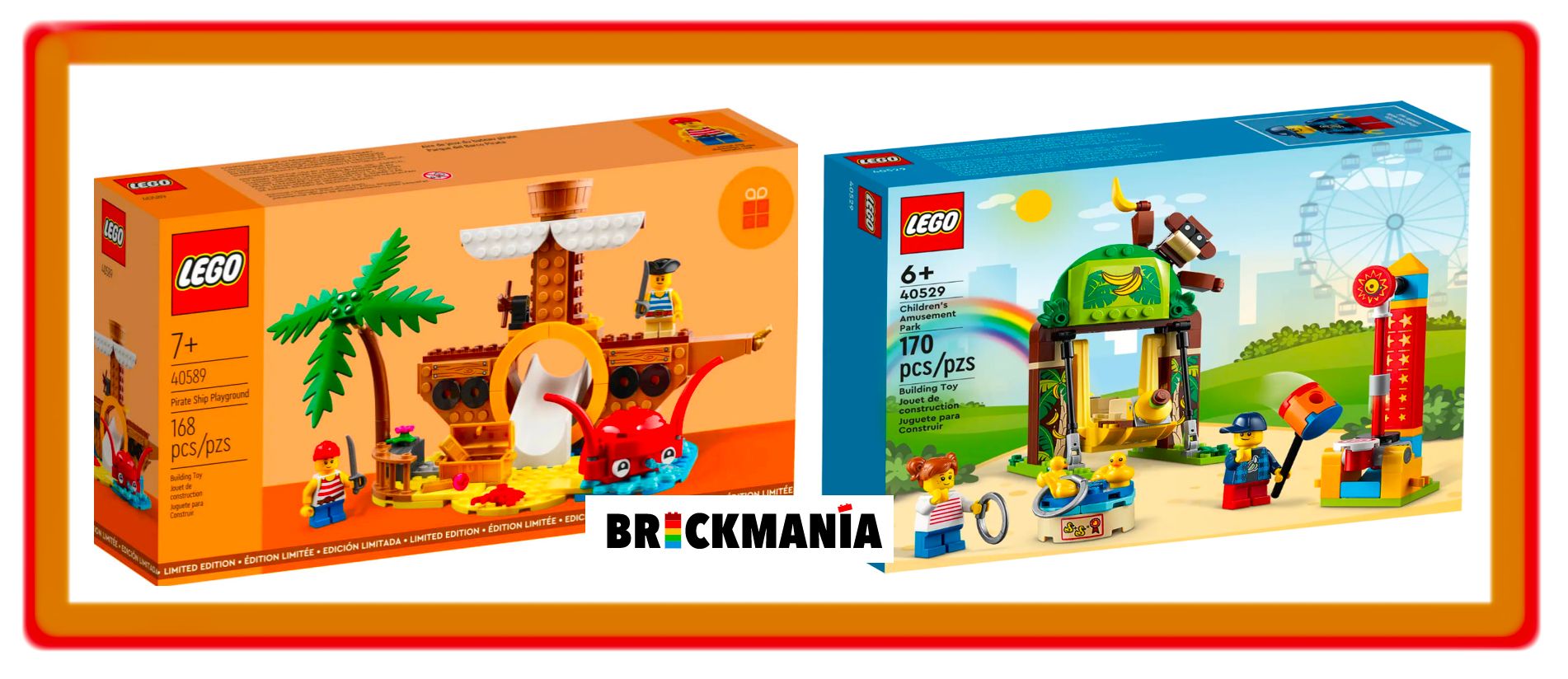 Disponible los GWP: Parque del Barco Pirata (40589) y Feria Infantil (40529)