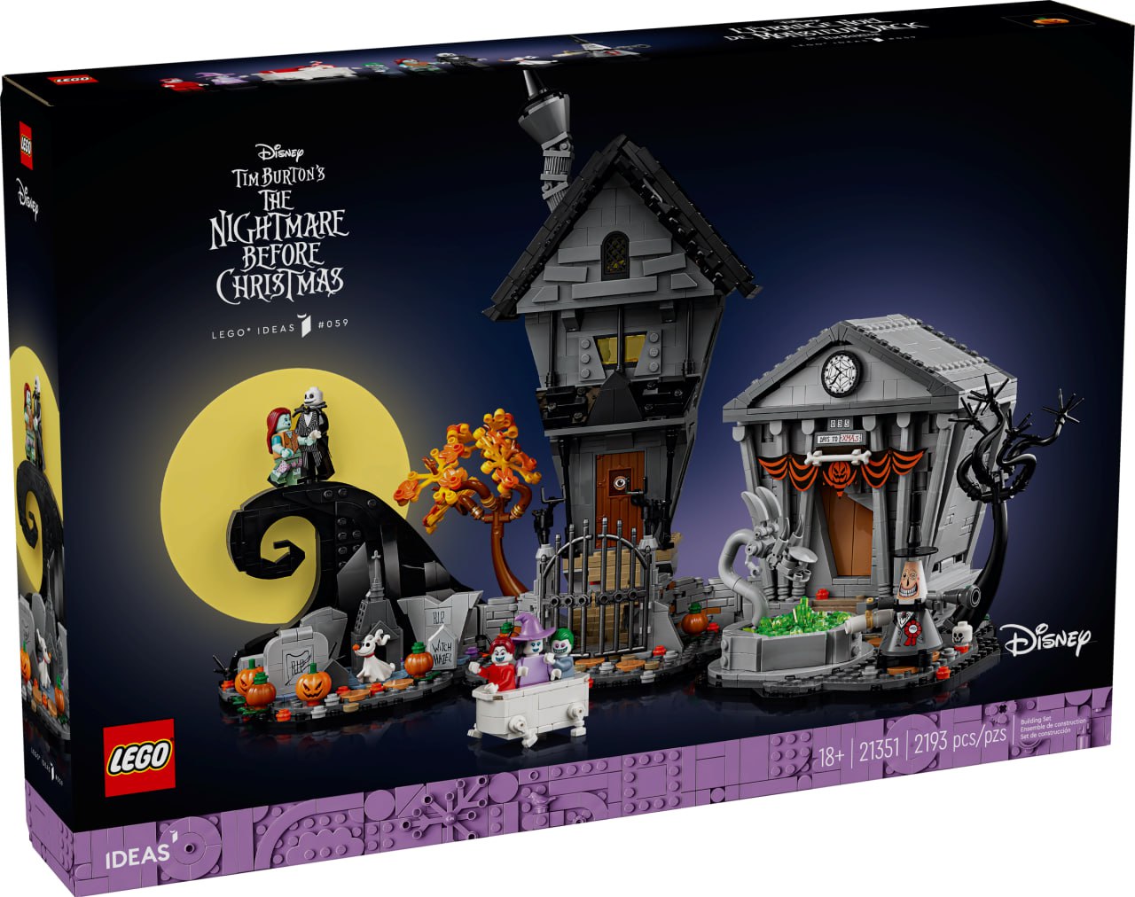 LEGO lanza el «LEGO Ideas – Disney Tim Burton’s The Nightmare Before Christmas (21351)»