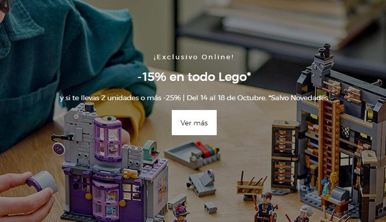 El Corte Inglés: regresa el 25% descuento LEGO