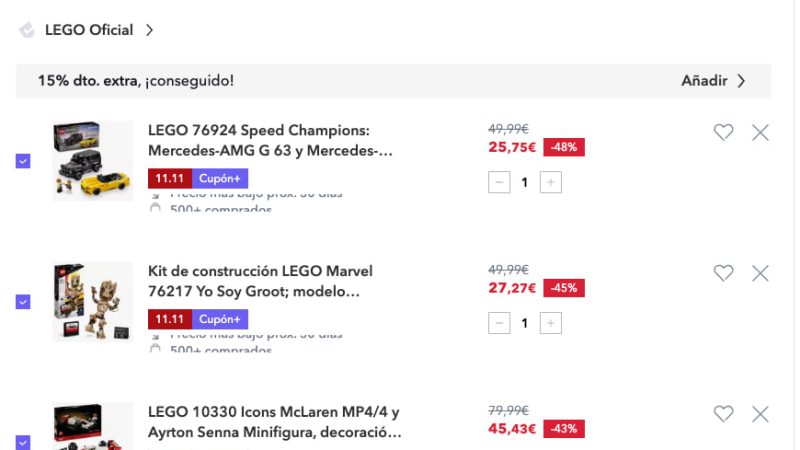 Los COMBOS LEGO que arrasan en Miravia