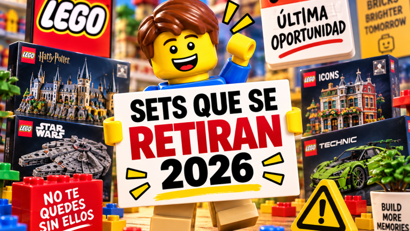 Sets LEGO que se retiran en 2026: adelantante o sufre Wallapop
